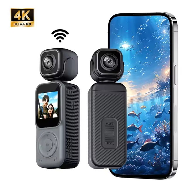 Action Camera Full HD 4K Camcorder Driver Mini Motorcycle Helmet Sports Ultra Dv Body Worn Camera for Vlog