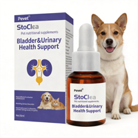 Suplemento Natural Pevet para el Tracto Urinario de Mascotas, Plátano y Arándano, para Perros y Gatos, Disolución de Cálculos en la Vejiga, Apoyo de Hidratación, 25 ml
