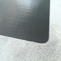 Tapis de bureau en PVC noir, vente en gros, tapis de sol pour chaise roulante et bureau d'ordinateur