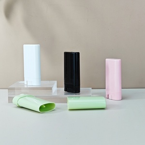 15g White Pink Purple <b>Plastic</b> Empty Deodorant Stick Lip Balm Container Oval Twist up <b>Tubes</b> Packaging for Deodorant Stick - Product Image 4