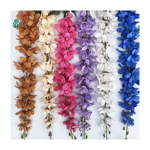 Affordable Large Thousand Orchid Wedding Flower Row Pick High Floral Photography Landscape Props Artificial Silk Flowers