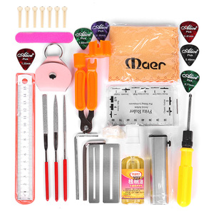 Kit de herramientas de mantenimiento para guitarra Alice con regla, destornillador y llaves hexagonales para reparación de guitarra eléctrica, acústica y bajo - Product Image 1