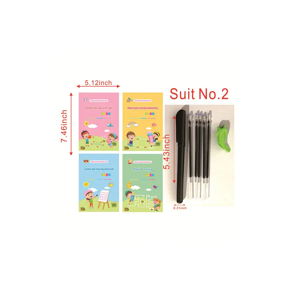 Factory Supply Customized Size Creative Different Sizes Multi-Color Exercise Book for Adults and Children