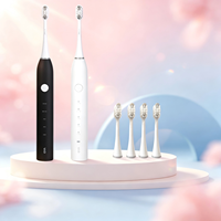 Brosse à dents électrique vibrante intelligente portable de haute qualité, dernier modèle, pour le blanchiment des dents, avec boîte cadeau de luxe, idéale pour les voyages.