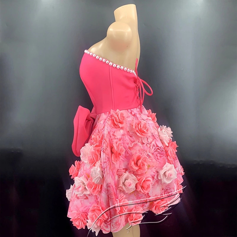 Pink Rose Dress - Perfect for Prom, Cosplay, and Stage Pink Rose Dress - Perfect for Prom, Cosplay, and Stage