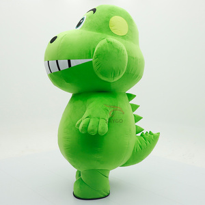 Costume de mascotte gonflable Rex de <span class=keywords><strong>Toy</strong></span> <span class=keywords><strong>Story</strong></span>, combinaison de <span class=keywords><strong>dinosaure</strong></span> en peluche verte pour fête/événement/cosplay - Product Image 3