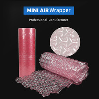 Film à bulles en forme de cœur rose en PE, barrière de protection antichoc, 30 % plus de protection, emballage gonflable