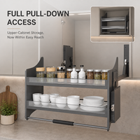 Support de rangement mural multifonctionnel et écologique, optimisé pour l'espace, avec cadre métallique robuste pour cuisine