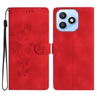 Étui portefeuille en cuir à motif floral pour Huawei P50 Pro P40 Lite P30 P20 P10 P Smart 2021 2020 Z Y7 2019 Prime Y5 2018 Y6 avec support rabattable