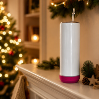 Gobelet intelligent sans fil en acier inoxydable de 20 oz avec haut-parleur musical, modèle mince et droit, vierge pour sublimation, vente en gros