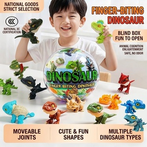 Sachet surprise de dinosaure jouet, dinosaure qui mord le doigt, jouet pour enfants, pour garçons, modèle animal réaliste T-Rex jurassique - Product Image 6