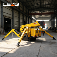 Mini-grue araignée à flèche longue portée 3 tonnes 6 tonnes, système hydraulique à installation rapide pour le levage de matériaux de construction