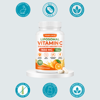 Kapsul Vitamin C Liposomal OEM/ODM Formula Larut Lemak Penyerapan Ditingkatkan Dukungan Antioksidan Kuat