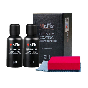 Mr.Fix - Juego de 2 Recubrimientos Cerámicos de 30 ml, Pulimento Líquido Cristalino 9H Mejorado, Recubrimiento de Vidrio Superhidrófobo de Alta Densidad para Automóviles, Cuidado del Automóvil - Product Image 1