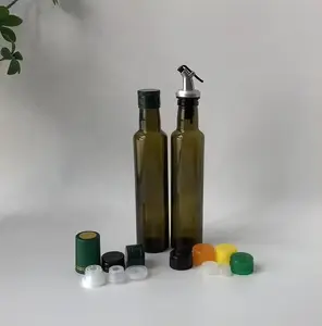100ml 250ml 500ml 750ml 1L Seal Cap Competitive Price Sauce Olive Oil Glass Bottle Dispenser