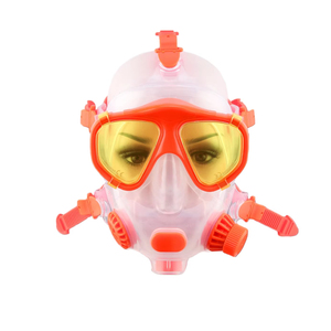Máscara de Snorkel Facial Completa con Respiración, Ajustable, Vista Panorámica de 180°, Lentes de Vidrio Templado Impermeables, Compatible con Tanques de Buceo SMACO - Product Image 1