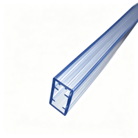 Tube d'emballage en PVC transparent, tube de transport en plastique extrudé pour connecteur électronique, taille personnalisée disponible