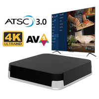 Tuner TV 4K ATSC 3.0 gratuit, tuner TV numérique hybride ATSC OTT, boîtier TV numérique intelligent Android 2+16 Go, double Wifi 2.5G/5G, boîte de conversion.