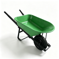 Brouette de chantier WB7805 200 kg, économique, avec plateau métallique et roue pneumatique 4.00-8, pour la ferme