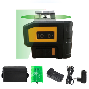 Nivel Láser Verde <span class=keywords><strong>de</strong></span> Precisión Autonivelante <span class=keywords><strong>de</strong></span> 5 Líneas y 360° para Interiores, con 2 Baterías, para Colgar Cuadros y Nivelar <span class=keywords><strong>Azulejos</strong></span> - Product Image 2