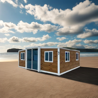 Villa de Luxe Préfabriquée Extensible en Conteneur 40 pieds Tiny Haus au Design Moderne pour Bureaux, Hôtels - Prix Bas
