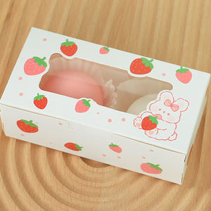 चिंग टेच फूड पैकेजिंग आपूर्तिकर्ता कस्टम डोनट केक ब्रेड टेकआउट बॉक्स विंडो के साथ किसी भी आकार का लोगो प्रिंट करें - Product Image 6