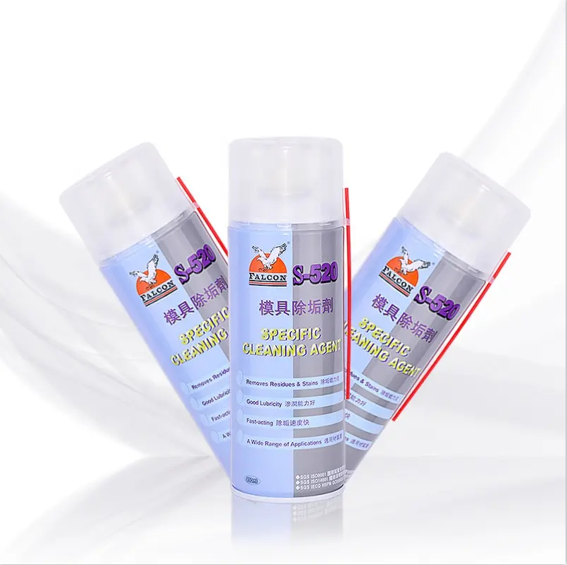 S-520 Strong descaling agent of mould industry mould cleaning aerosol residue stain cleaning 450m rust remover for molds