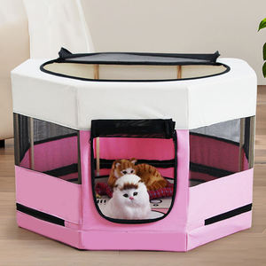 2025 nuovo cane pieghevole portatile eco-friendly per tutte le stagioni tenda lavabile in tessuto Oxford borsa per il trasporto a modello solido box quadrato per animali domestici - Product Image 1