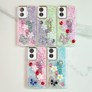 <span class=keywords><strong>Fundas</strong></span> de Teléfono <span class=keywords><strong>para</strong></span> <span class=keywords><strong>Mujer</strong></span> con Brillantina 3D, Diamantes de Imitación, Mariposas y Flores, <span class=keywords><strong>para</strong></span> <span class=keywords><strong>Oppo</strong></span> Find X9 Pro - Product Image 2