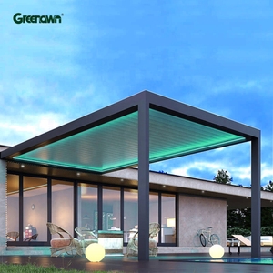 Pérgola con Techo de Lamas Motorizado, Ecológica, Sostenible, Impermeable y Personalizada, con Toldo Eléctrico para Patio - Product Image 4