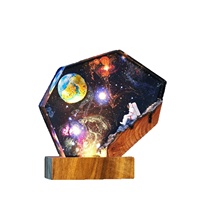 Lampe en époxy moderne minimaliste Astronaute Terrestre, Veilleuse Gravité Spatiale Europe-Amérique, Meilleure Vente, Idéal Fête des Pères