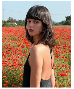 Robe noire courte en coton et lin, dos nu, style français-thaïlandais, robe mi-longue pour femmes - Product Image 4
