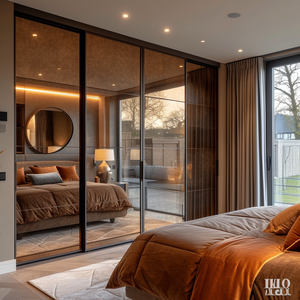 Modern Minimalist Three-Link <strong>Sliding</strong> Door Narrow Luxury Accessible Glass Door for Kitchen Living Room Hanging Rail <strong>Partition</strong> - Product Image 6