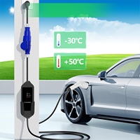 Nouvelle conception de chargeur EV portable AC 32A 7kW, charge rapide de véhicules électriques avec prise CEE, utilisation à domicile et en extérieur, IP55, certifié CE