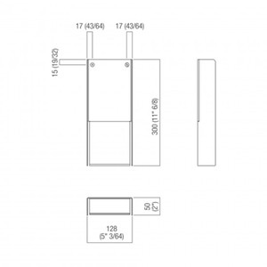 Agape Mach 2 porta borsa igienico Design moderno semplice in acciaio inox 304 forma quadrata per il bagno Hotel e uso ospedaliero - Product Image 2