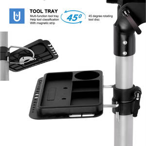 Support de réparation de vélo robuste pour vélos électriques et VTT, capacité de charge de 45 kg, en alliage d'aluminium, hauteur réglable, station de réparation de vélo - Product Image 4