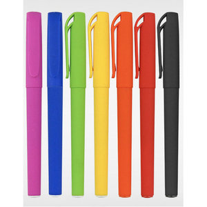 Tinta Gel Karet Lembut Bolpoin Rol Pena Bola dengan Personalisasi 0.5Mm Hitam atau Biru 0.5Mm Tinta Gel Isi Ulang dan Logo Kustom - Product Image 1