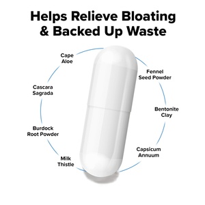 อาหารเสริมทำความสะอาดลำไส้สูตรพรีเมียม 60 แคปซูล ช่วยระบบย่อยอาหาร แคปซูลทำความสะอาดลำไส้ - Product Image 2