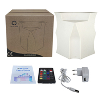 Comptoir de bar LED lumineux en plastique pour thé aux perles et jus, mobilier lumineux extérieur à louer pour fêtes, tables, chaises, canapés pour centres commerciaux et hôtels