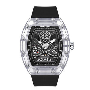 Nuevo Reloj Mecánico Automático <span class=keywords><strong>Richard</strong></span> Skeletonized con Doble Tourbillon, Reloj <span class=keywords><strong>Miller</strong></span> en Forma de Barril, Correa de Silicona a la Moda - Product Image 5