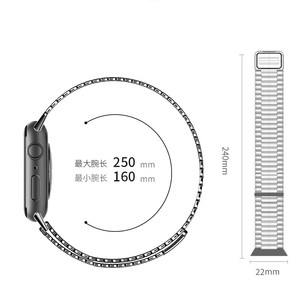 Tschick สายแม่เหล็กมิลานสุดหรูสำหรับ Apple Watch ultra 49มม. 10 9 8 7 45มม. 41สายสแตนเลสสำหรับ <span class=keywords><strong>iWatch</strong></span> 6 5 4 3 SE - Product Image 3