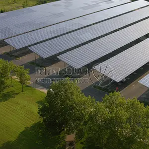 Egret Solar Waterproof Solar Pv Car Parking Carport Aluminium Solar Carports Mounting Structure Solar Panel Car Port