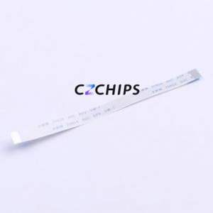 JS05A-12P-100-4-8 FFC Cable (Flexible Flat Cable) P=0.5mm Connector 12P 0.5mm 0.3mm Non-Inverting - Product Image 1