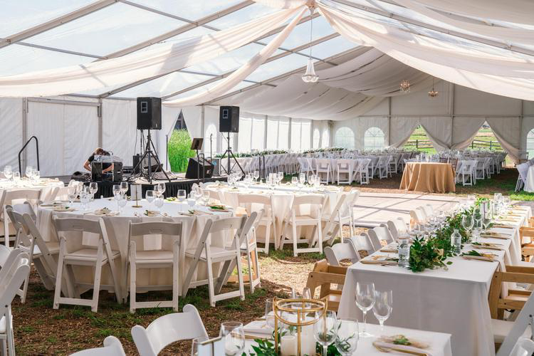 White Translucent Canopy 20x50m Large Luxury Outdoor Transparent Clear White PVC Grand Chic ...