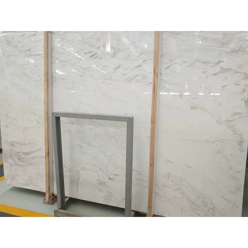 Produsen 60x60CM lapisan batu ubin marmer alami Ultra putih untuk pelapis panel dinding