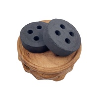 Charbon de bois de fruit rond instantané YKS UAE QJ Lucky Machine-Made 50mm 4 trous pour chicha et bakhoor