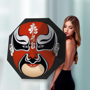 Parapluie pliable compact à ouverture et fermeture automatiques, 21, 23, 25, 27 pouces, 3 plis, portable, avec revêtement noir, protection UV pour hommes et femmes - Product Image 3