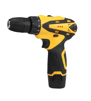Ensemble de tournevis sans fil 12V haute puissance, double usage, jaune, batterie rechargeable, OEM personnalisable, 30 Nm max, construction