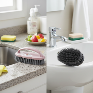 Best Quality FANATIK Eco-Friendly Plastic Cleaning <b>Brushes</b> 12-Piece Various Colors Kitchen Bathroom Use High Quality Wholesale - Product Image 3