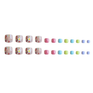 Uñas Postizas de Verano al por Mayor, Uñas Artificiales de Cobertura Completa, Uñas de Color Sólido - Product Image 3